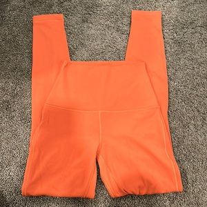 lululemon size 4 orange leggings